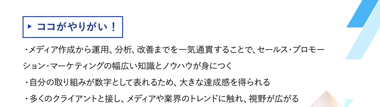 ココがやりがい！