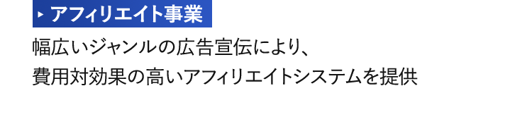 アフィリエイト事業