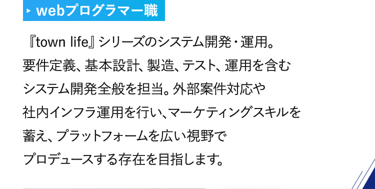 webプログラマー職
