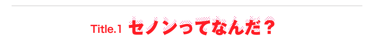 Title.1 セノンってなんだ？
