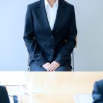面接を受ける学生のイメージ